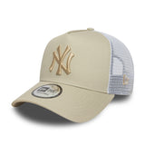 Šiltovka New York Yankees, New Era, trucker, základná, béžová