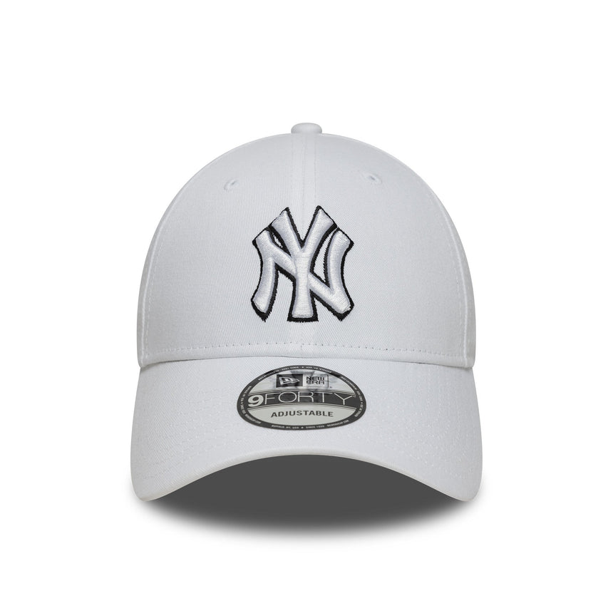 Šiltovka New York Yankees, New Era, 9FORTY, biela logo, biela