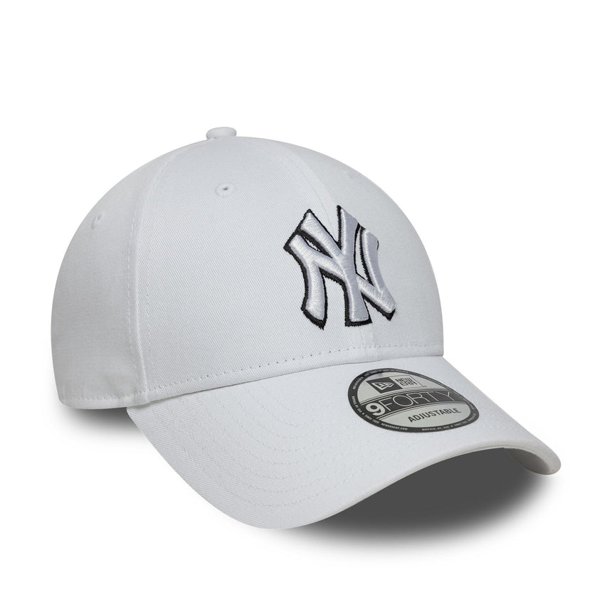 Šiltovka New York Yankees, New Era, 9FORTY, biela logo, biela