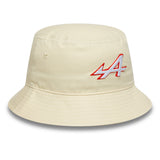 Alpine bucket klobúk, sezónny, zúžený, New Era, 9FORTY, krémový