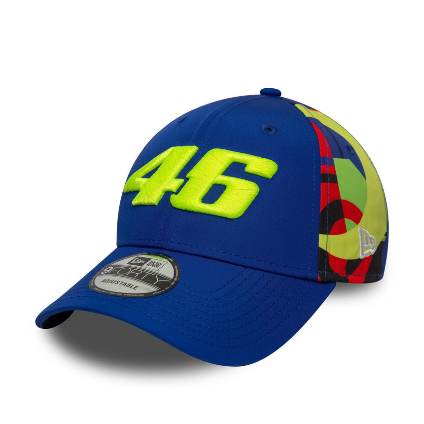 Čiapka Valentino Rossi #46, VR46, pre fanúšika, New Era, 9FORTY, viacfarebná