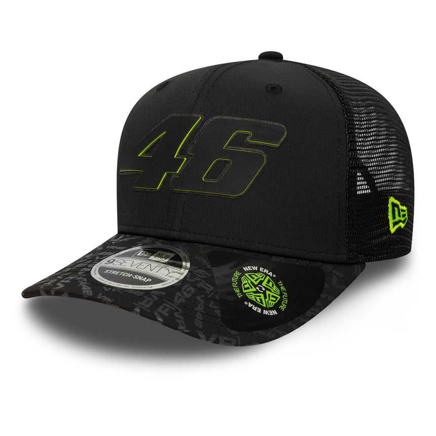 Valentio Rossi #46 šiltovka, VR46, udržateľná, New Era, 9SEVENTY, čierna