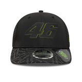 Valentio Rossi #46 šiltovka, VR46, udržateľná, New Era, 9SEVENTY, čierna