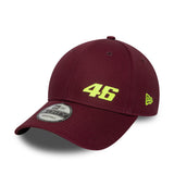 Šiltovka Valentino Rossi #46, VR46, sezónna, New Era, 9FORTY, bordová