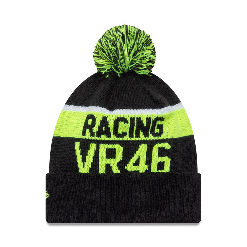 Valentino Rossi #46 pletená čiapka, VR46, slovný znak značky, New Era, viacfarebná