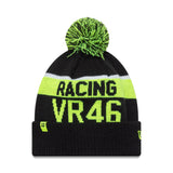 Valentino Rossi #46 pletená čiapka, VR46, slovný znak značky, New Era, viacfarebná
