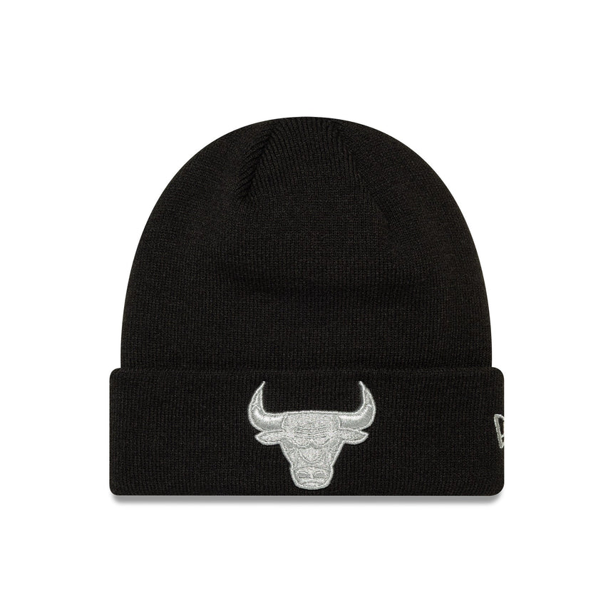Chicago Bulls pletená čiapka, Craft, metalická, New Era, čierna