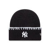 New York Yankees čiapka beanie, hrubé prešitie, New Era, čierna