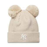 Čiapka New York Yankees, s dvojitým brmbolcom, pre ženy, jednobarevná, New Era, béžová