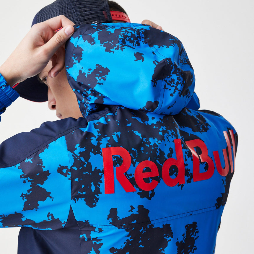 Bunda Red Bull Racing, Windrunner, New Era, kamufláž, modrá