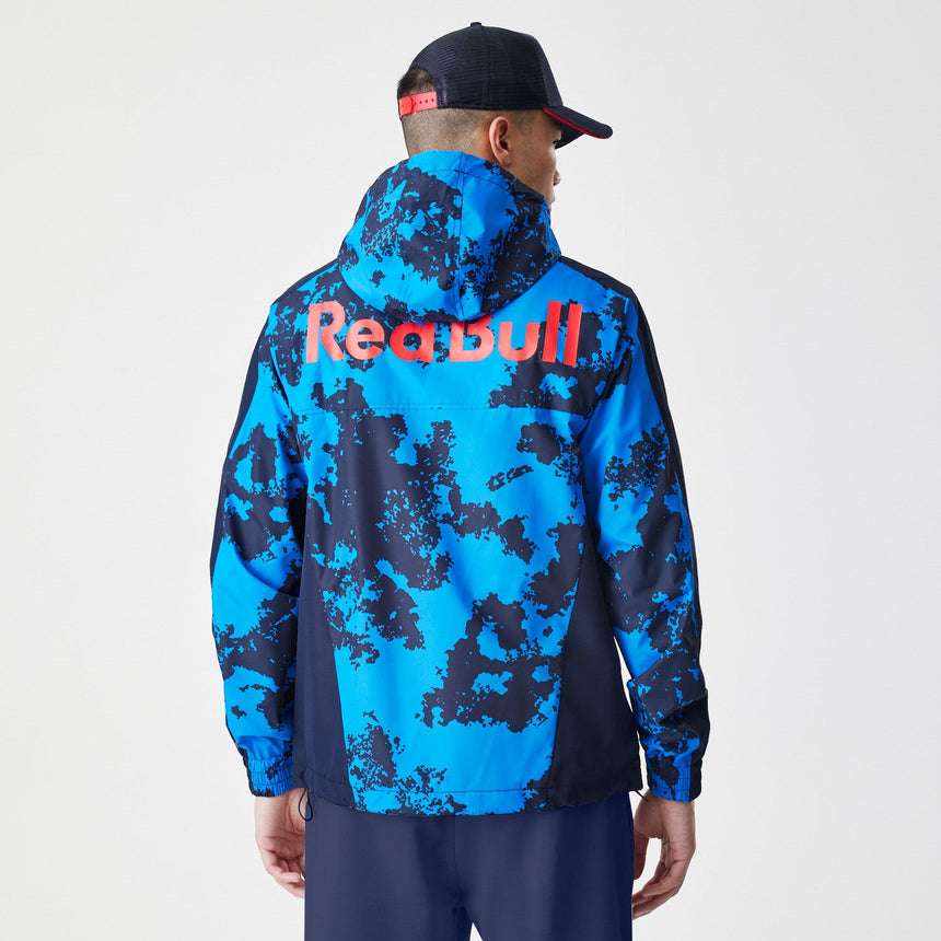 Bunda Red Bull Racing, Windrunner, New Era, kamufláž, modrá