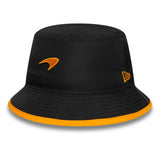 McLaren x Reiss bucket hat, sezónny, zužovaný, New Era, 9FORTY, čierna