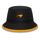 McLaren x Reiss bucket hat, sezónny, zužovaný, New Era, 9FORTY, čierna