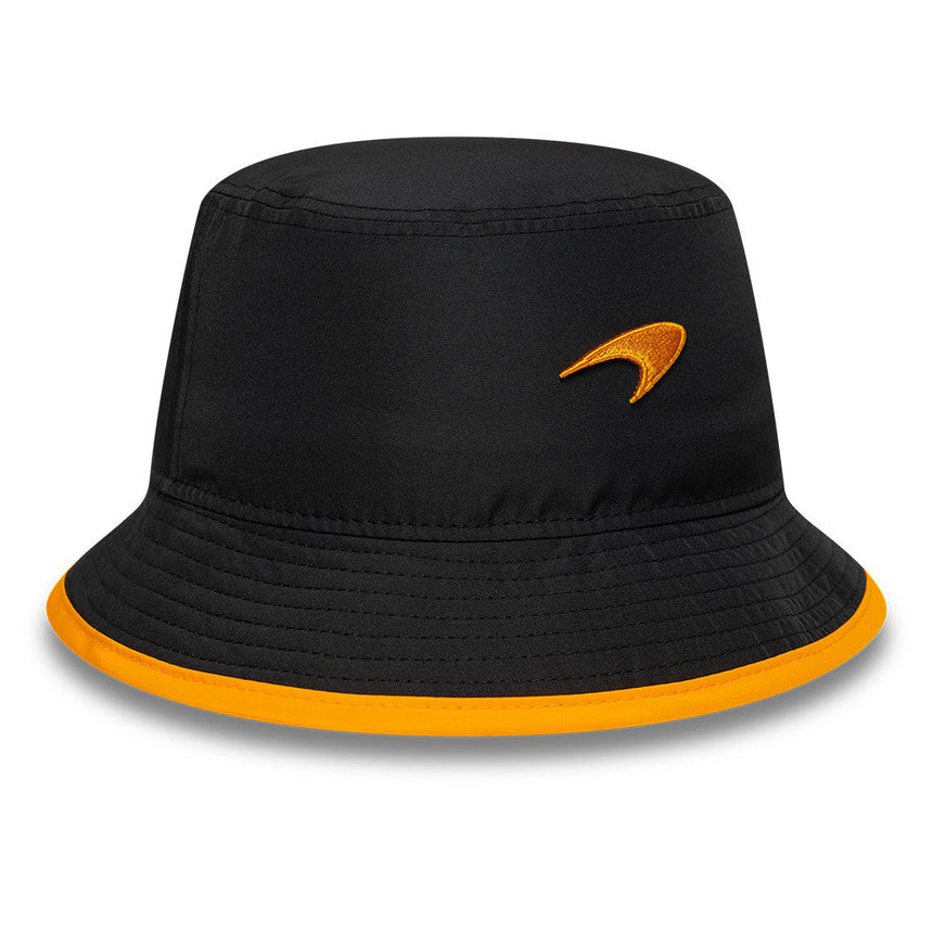 McLaren x Reiss bucket hat, sezónny, zužovaný, New Era, 9FORTY, čierna