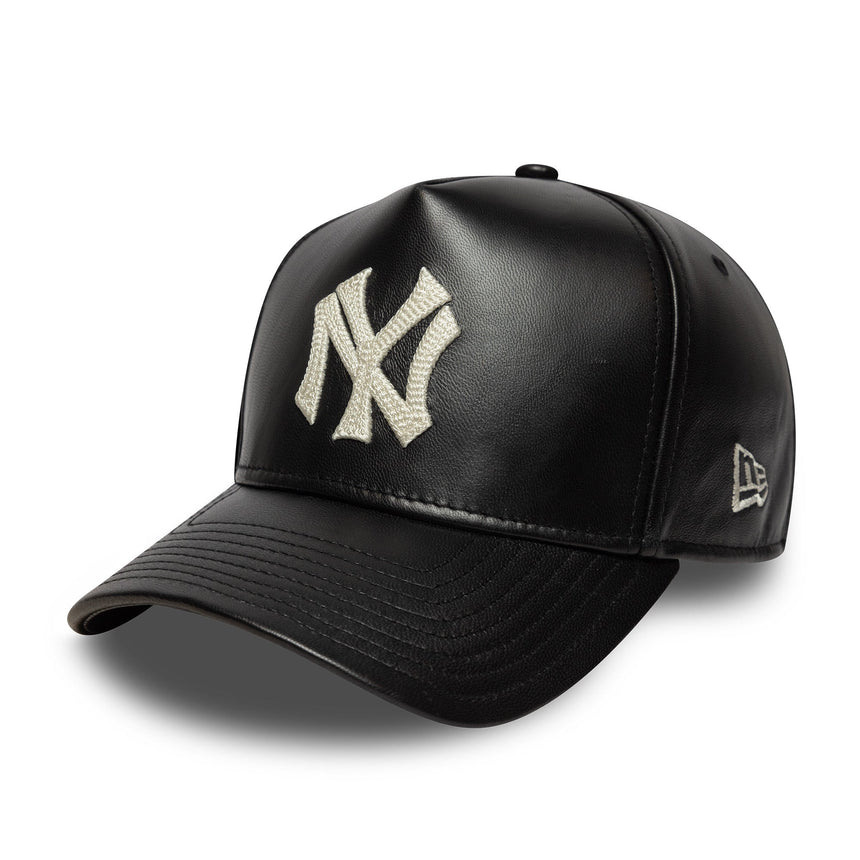 Šiltovka New York Yankees, kožená, New Era, 9FORTY, čierna