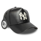 Šiltovka New York Yankees, kožená, New Era, 9FORTY, čierna