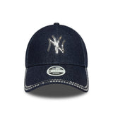 Kšiltovka New York Yankees, s flitrami, New Era, 9FORTY, modrý vzor, modrá