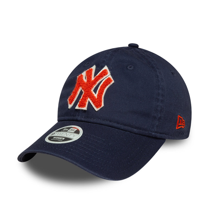 Šiltovka New York Yankees, dámska bouclé, New Era, 9TWENTY, modrá