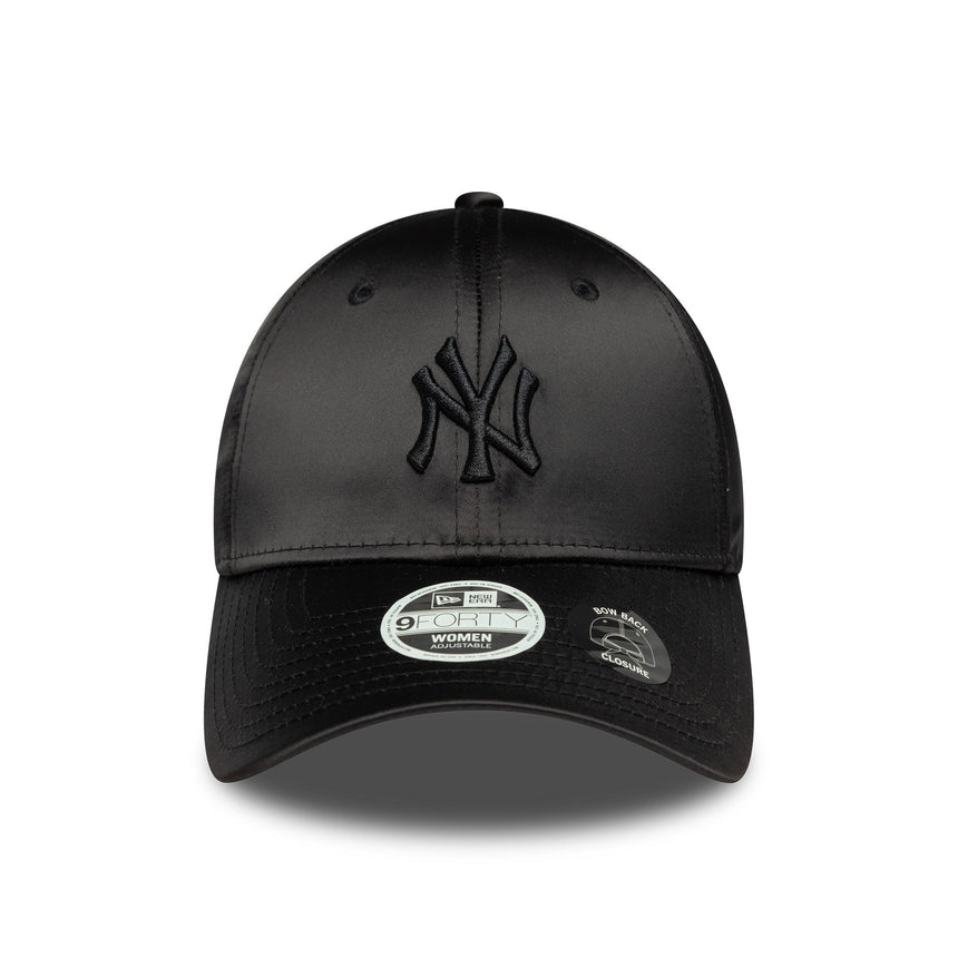 Čiapka New York Yankees, saténová mašľa vzadu, New Era, 9FORTY, dámska, čierna