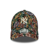 Šiltovka New York Yankees, dámska, kvetinový vzor, New Era, 9TWENTY, čierna, viacfarebná