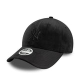 Šiltovka New York Yankees, velúr, New Era, 9FORTY, čierna