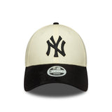 Šiltovka New York Yankees, umelý semiš, New Era, 9FORTY, béžovo-čierna