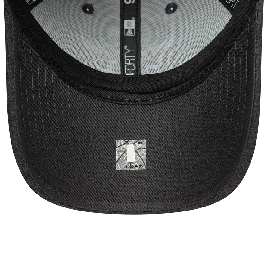 Šiltovka Chicago Bulls, meltonová vlna, 9FORTY, sivá