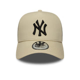 Čiapka New York Yankees, béžová, bočná nášivka, A-frame, New Era, 9FORTY, béžová