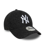 Šiltovka New York Yankees, melton, New Era, 9FORTY, čierna