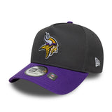 Šiltovka Minnesota Vikings, A-Frame, New Era, sivá