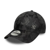 Šiltovka New York Yankees, dokonalý odznak, New Era, 9FORTY, kamuflážna, čierna
