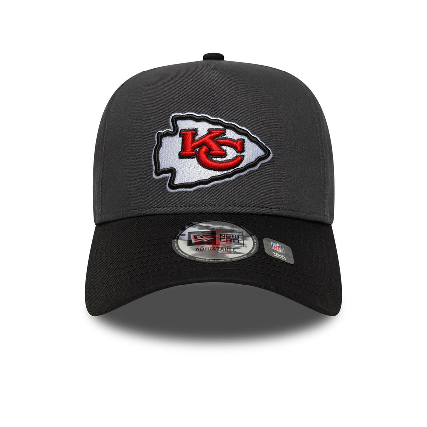 Kšiltovka Kansas City Chiefs, bezchybný špendlík, New Era, 9FORTY, sivá
