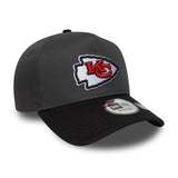Kšiltovka Kansas City Chiefs, bezchybný špendlík, New Era, 9FORTY, sivá