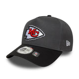 Kšiltovka Kansas City Chiefs, bezchybný špendlík, New Era, 9FORTY, sivá