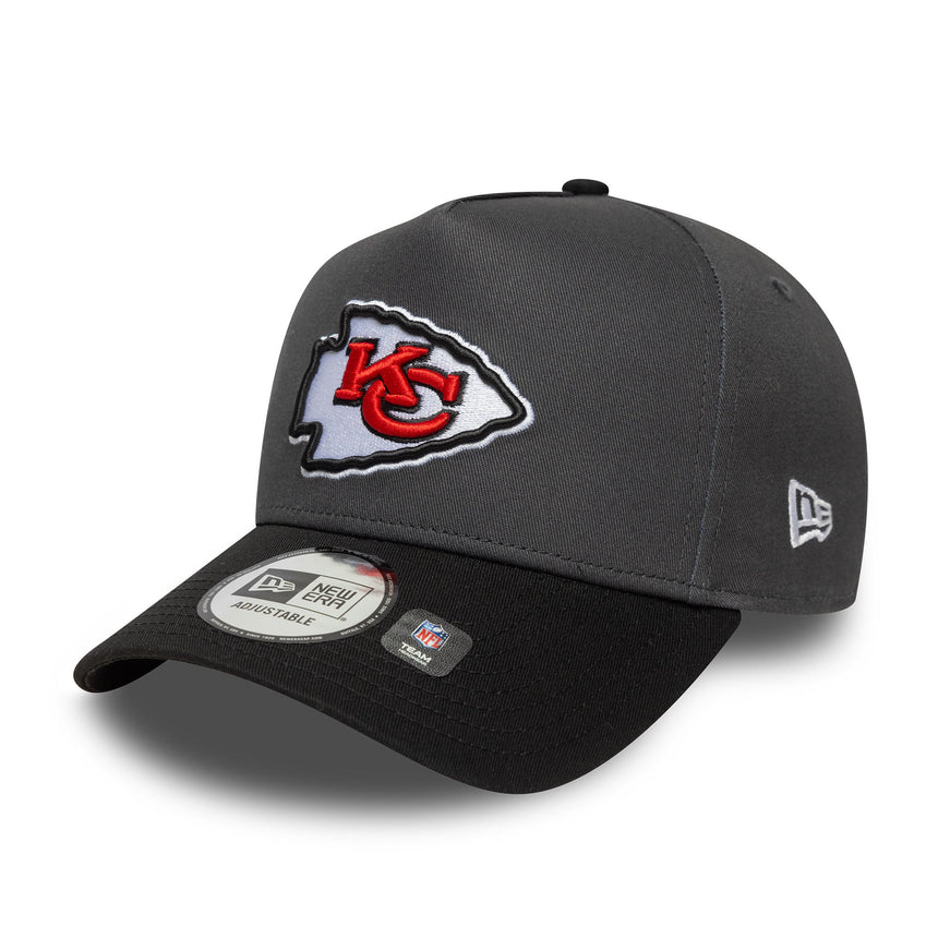 Kšiltovka Kansas City Chiefs, bezchybný špendlík, New Era, 9FORTY, sivá