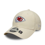 Čiapka Kansas City Chiefs, s šnúrkou, New Era, 9FORTY, béžová