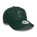 Šiltovka New York Yankees, s obrysovým rámom, New Era, 9FORTY, jednofarebná, zelená