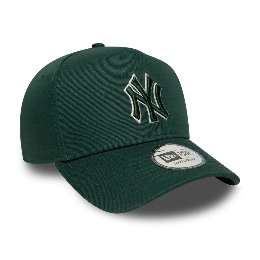 Šiltovka New York Yankees, s obrysovým rámom, New Era, 9FORTY, jednofarebná, zelená