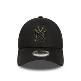 New York Yankees čiapka, TEAM OUTLINE, New Era, 9FORTY, obrys, čierna