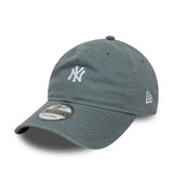 Čiapka New York Yankees, s logom mini, New Era, 9TWENTY, sivá