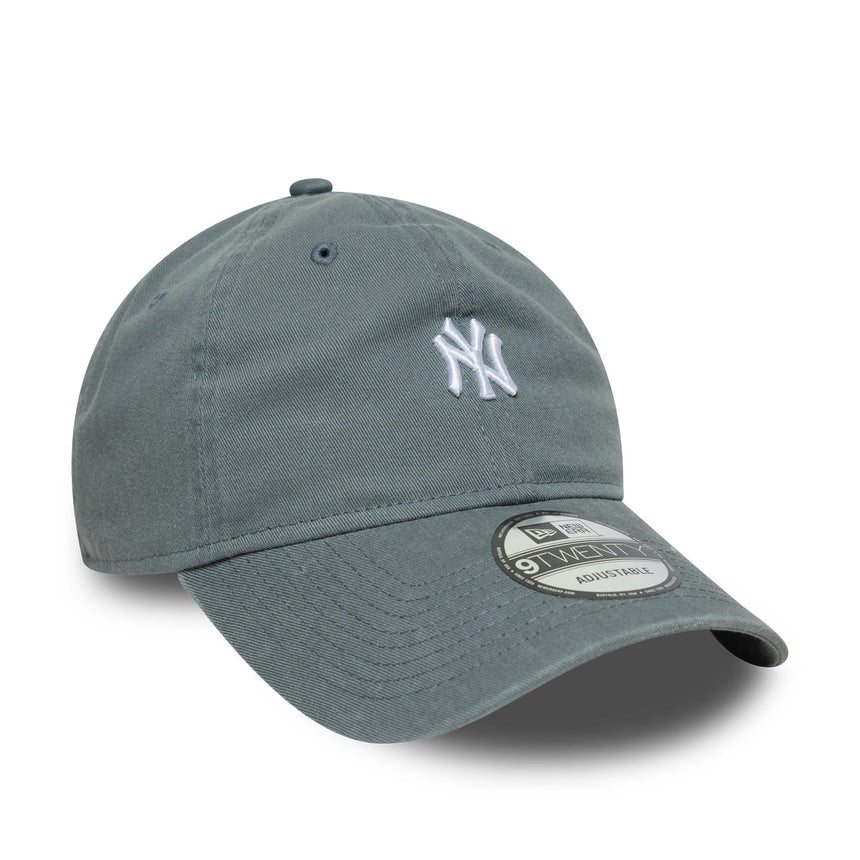 Čiapka New York Yankees, s logom mini, New Era, 9TWENTY, sivá