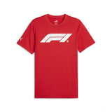 Formula 1 tričko, Puma, Essential Logo, červená - FansBRANDS®