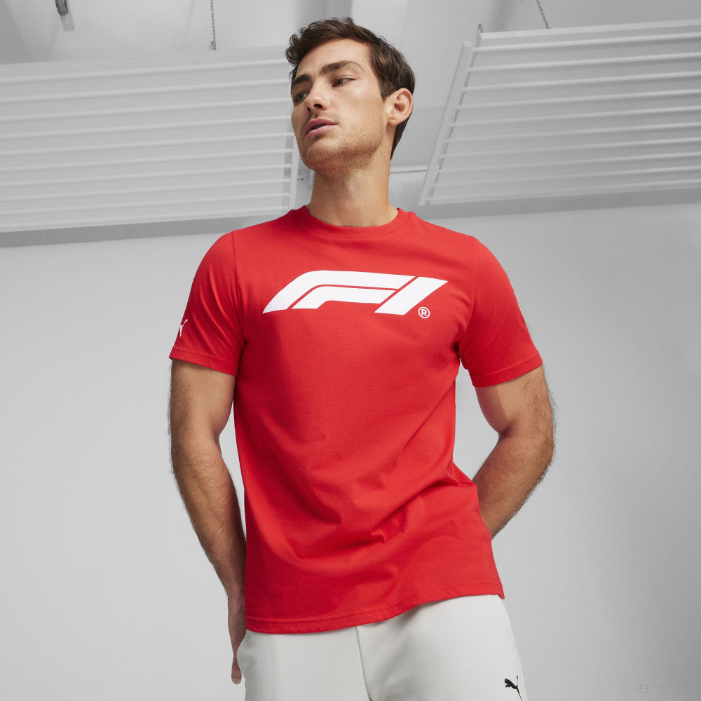 Formula 1 tričko, Puma, Essential Logo, červená - FansBRANDS®