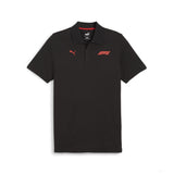 Formula 1 tričko s golierom, Puma, Essential Logo, cierna - FansBRANDS®