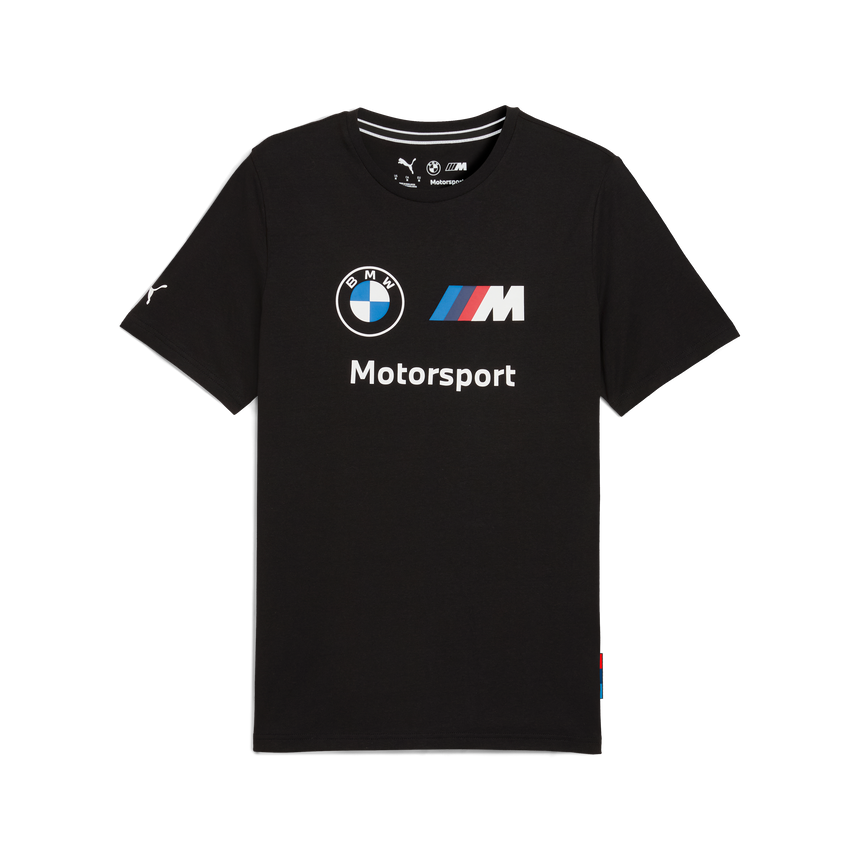 Tričko s logom BMW, Puma, Essential, MMS, čierne 🔥