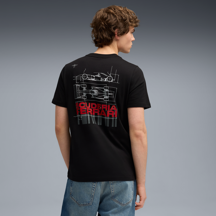 Grafické tričko Ferrari, Puma, čierne 🔥