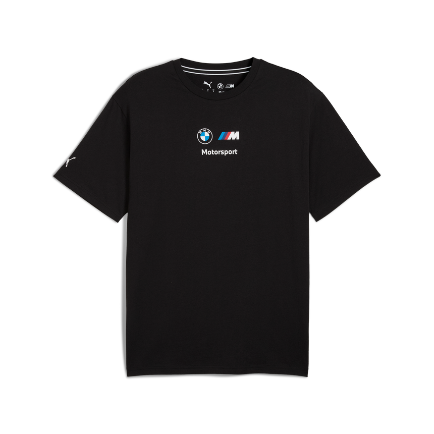 BMW tričko, Puma, MMS, BMW logo II, essential+, čierne 🔥