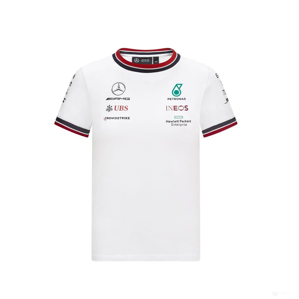 Detské tričko Mercedes, Team, biele, 2021 - FansBRANDS®
