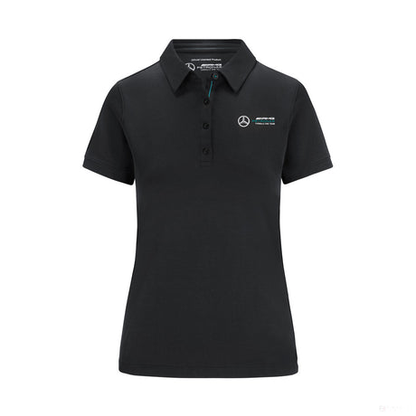 Mercedes Dámske Polo, Classic, Black, 2022 - FansBRANDS®