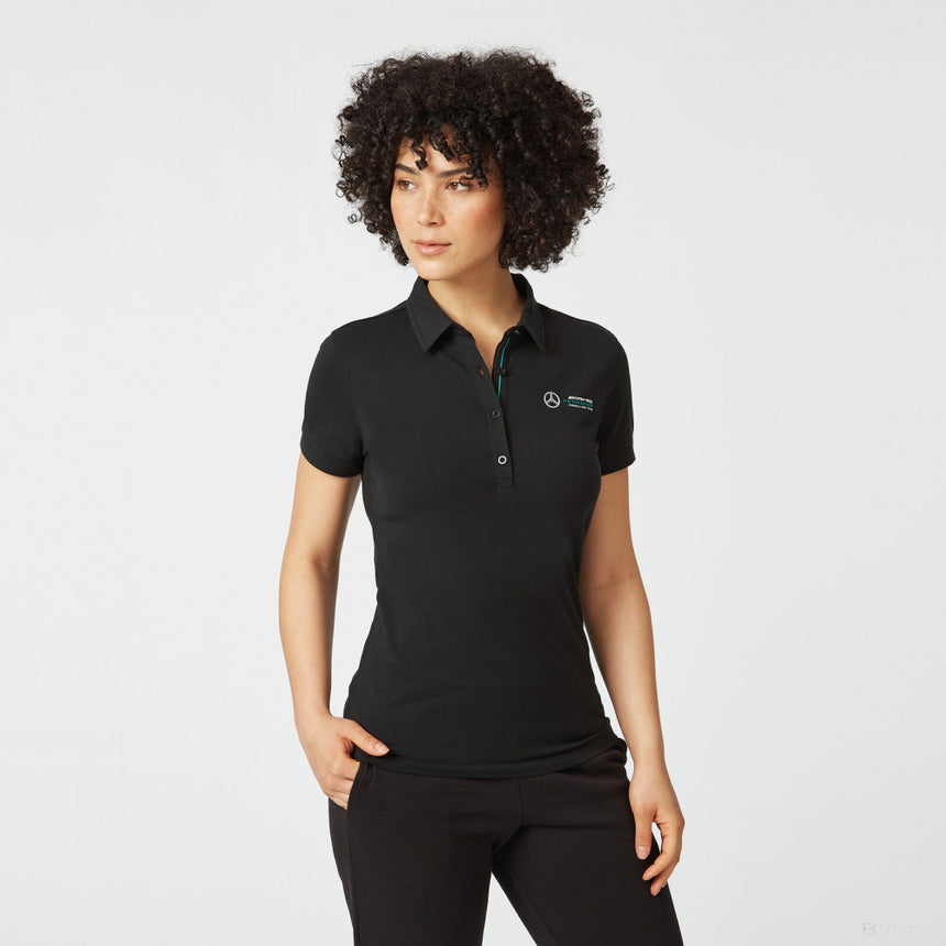 Mercedes Dámske Polo, Classic, Black, 2022 - FansBRANDS®